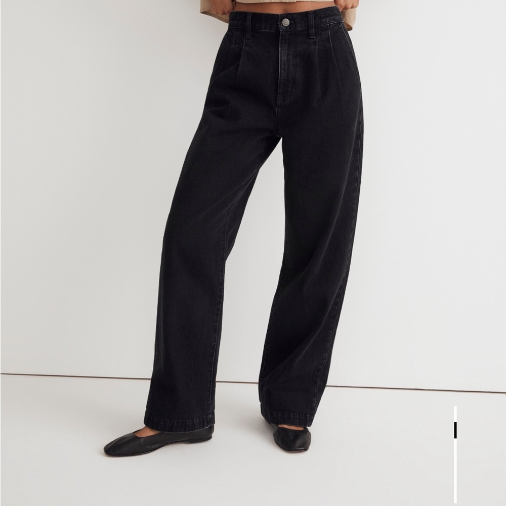 Madewell Dark Flare Wide Leg Jeans